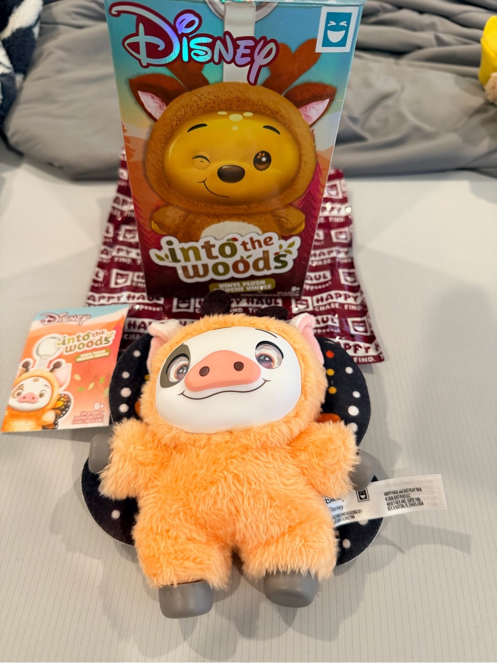 Disney Orange Plush Piglet Character from Into the Woods